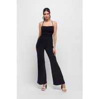 Jaded Rose Women's Bella Open-Back Jumpsuit. Sexy & Elegant in Black | Size: 8