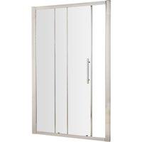 Balterley Sonic 1200mm Single Sliding Shower Door & 8mm Safety Glass - Chrome in Silver