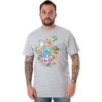 Sonic the Hedgehog Men's Short Sleeved T-Shirt | Grey Marl | Size: Medium