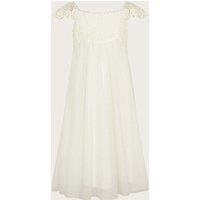 Monsoon Girl's Estella Dress in Ivory | Size: 4 Years