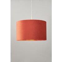 BHS Lighting Large Velvet Easy Fit Light Shade in Orange