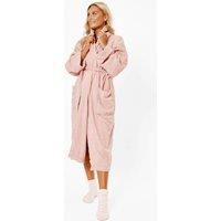 OHS Towel Bath Robe Dressing Gown 100% Cotton in Light Pink