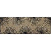 MANTRARAJ Elegance Runner Mat Dandelion Clock Designed Rubber Door Mat in Grey | Size: 50 cm x 150 cm