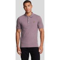 Lyle & Scott Men's PLAIN POLO SHIRT HIGHLAND MAUVE in Pink | Size: XL