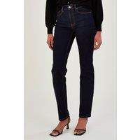 Monsoon Women's Bootcut Denim Jeans in Blue | Size: 16