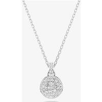 Swarovski Women's Meteora Rhodium Plated Pendant Necklace 5683446 in Silver | Size: 40 cm