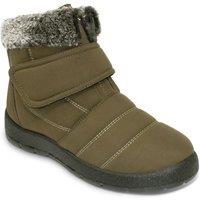 Chums Women's Wide Fit Thermal Lined Showerproof Boot in Green | Size: 5