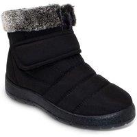 Chums Women's Wide Fit Thermal Lined Showerproof Boot in Black | Size: 8