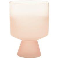 Orsina Small Matte Pink Ombre Glass Vase, Modern Two-Tonal Decorative Vase, Chic Flower Vase for Contemporary Homes
