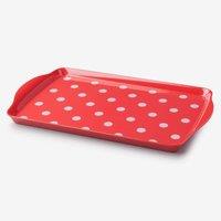 Zeal Melamine Dotty Tray Medium in Red