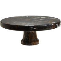 Orsina Marmore Black & Gold Marble Cake Stand