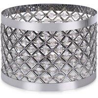 ValueLights Hadley Multi Drum Jewel Pendant Ceiling Floor Table Light Lamp Shade in Silver