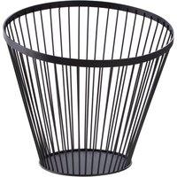 Orsina Tall Oblique Basket With Matte Black Frame, Modern Wire Storage Basket With Angled Design, Durable Metal