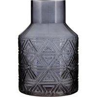 Orsina Dokatas Glass Vase in Dark Grey