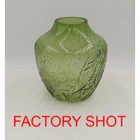 Orsina Corie Small Botanical Green Glass Vase