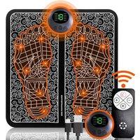 Dyzi EMS Foot Massager Electrical Muscle Stimulation for Pain Relief & Improve Circulation in Black