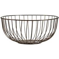 Orsina Round Black Nickel Finish Fruit Basket, Stylish Wire Bowl For Storing & Displaying Fresh Fruit, Durable