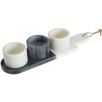 Orsina Harlequin 3 Pc Condiment Paddle Board Set