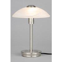 BHS Lighting Archie Touch Sensitive Table Lamp in Metallic Silver