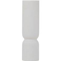 Orsina Sturdy Ceramic Design Vase, Spacious Flower Ceramic Vase, Lightweight Vase For Artificial Flowers in White