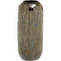 Orsina Blue Vase, Boho Chic Decorative Vase, Contemporary Stoneware Vase, Large Blue Color Vase for Modern Homes