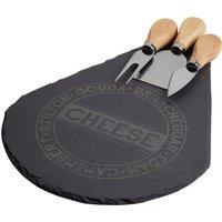 Orsina Carter 4Pc Cheese Set in Black