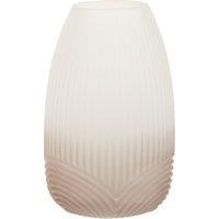 Orsina Small Grey Ombre Glass Vase, Ribbed Glass Vase, Textured Modern Vase, Chic Flower Vase, Grey Glass Vase