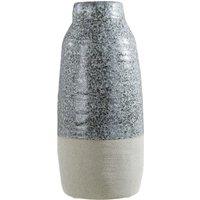 Orsina Handcrafted Large Vase, Glazed Finish Flower Vase, Versatile Stoneware, Portable Large Pottery Vase in Dark Grey