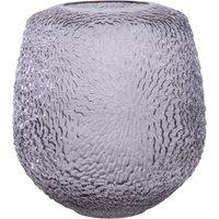 Orsina Colbie Medium Embossed Grey Glass Vase