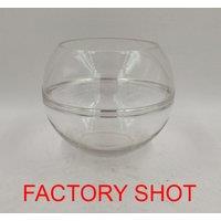 Orsina Elegant Design Glass Round Vase, Durable Glass Vase, Easy To Maintain Large Vase For Flowers in Clear