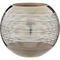 Orsina Raya Large Rounded Glass Vase in Silver