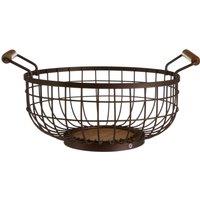 Orsina Stylish Bronze Powder Coated Fruit Basket, Functional Design Unique Fruit Basket, Durable Fruit Basket in Brown