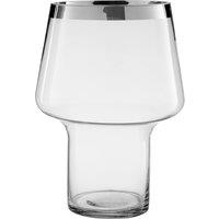 Orsina Glass Vase With Curved Silhouette For Home Decor, Transparent Small Flower Vase, Ideal For Shelves, & Mantel in Clear