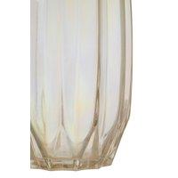Orsina Large Glass Vase with Iridescent Finish in Clear