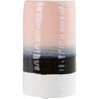 Orsina Portable Small Grey Vase, Versatile Flower Vase, Glazed Finish Stoneware, Ceramic Pottery Vase in Pink
