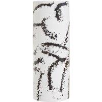 Orsina Durable Large Black & White Ceramic Vase, Easily Maintained Pottery Vase, Contemporary Vase For Flowers