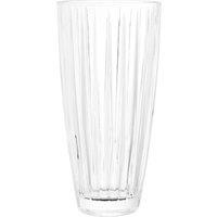 Orsina Delicate Clear Crystal Vase, Tall Fluted Flower Display, Large Glass Vase, Distictive Decorative Floral Vessel