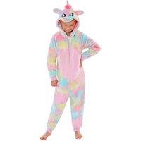 Animal Crazy Rainbow Unicorn Fleece Onesie | Size: 8-9 Years