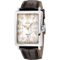 Avenue of America's SS Case, Silver/RG Dial, Genuine Italian Handmade Leather Strap