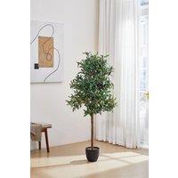 H&O Direct 190cm Artificial Olive Tree Decorative Plant in Green