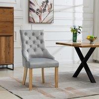 Artemis Home Ravenna Velvet Dining Chairs - Set of 2 in Silver