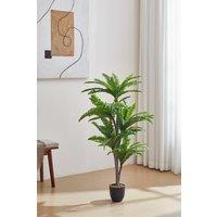 H&O Direct 135cm Artificial Five Tree Crown Persian Grass Decorative Plant in Green