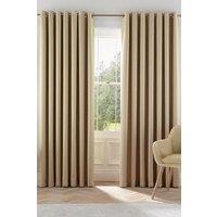 Helena Springfield 'Eden' Woven Lined Curtains in Cream | Size: 228 cm width x 183 cm drop