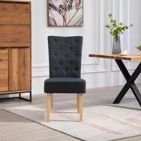 Artemis Home Set of 2 Pienza Fabric Dining Chairs - Set of 2 in Black