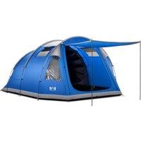 Trail Outdoor Leisure 5 Man Tent Festival Family Camping Waterproof 5000mm Dark Bedroom Living Area in Blue