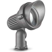 Netlighting Terra 1 Light Small Outdoor Spiked Ground Light Anthracite IP65 GU10 in Black
