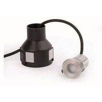 Netlighting Crosby LED Recessed Outdoor Ground Lamp Matt Nickel with Driver 3000K IP67 in Grey
