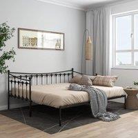 Berkfield Home Pull-out Sofa Bed Frame Black Metal 90x200 cm