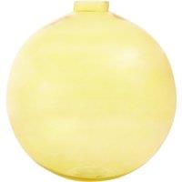 Orsina Bottle Design Glass Vase, Narrow Mouth Cylindrical Flower Vase, Contemporary Coloured Vase for Homes in Yellow
