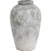 Love Lace Aged Stone Tall Ceramic Vase